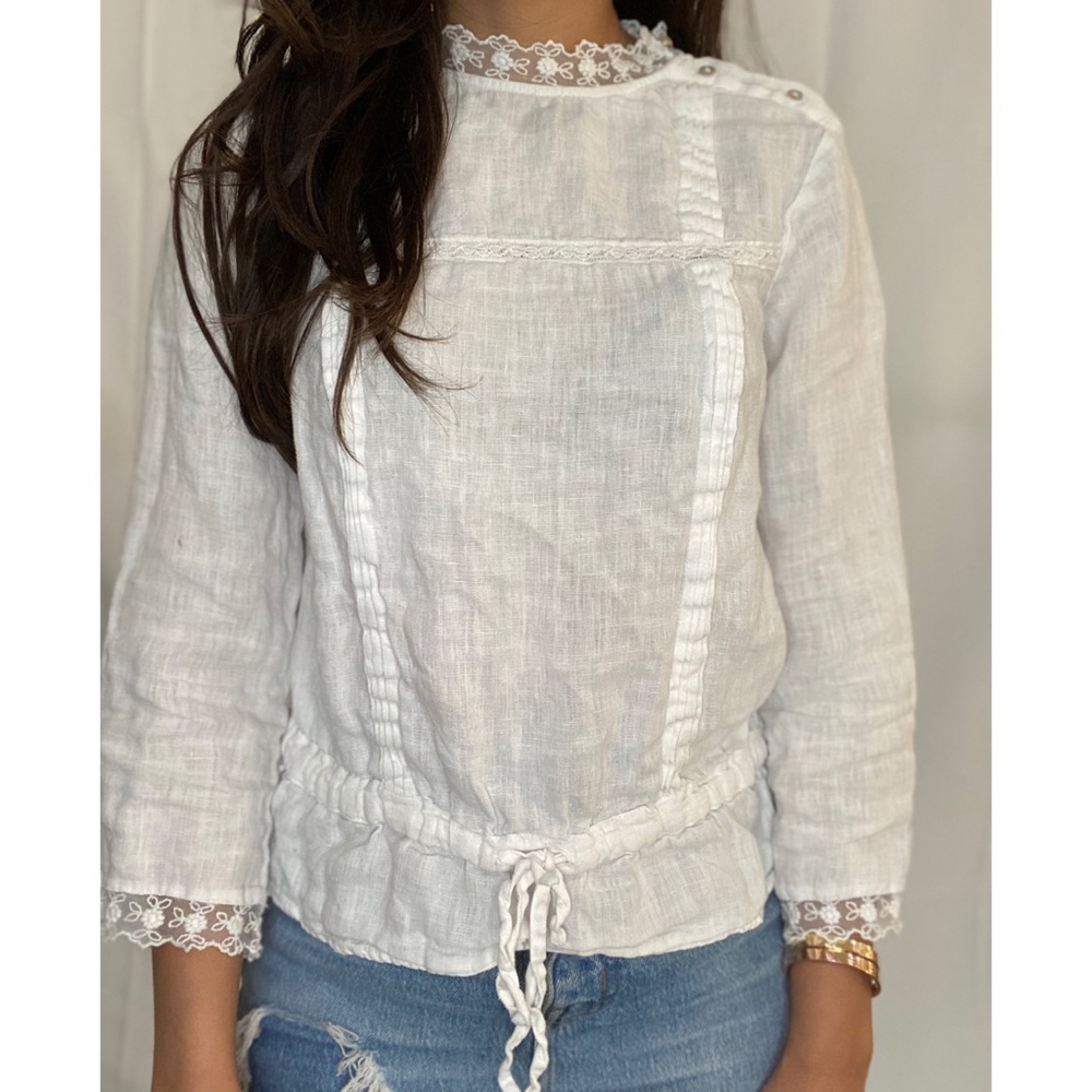 Basic white top from Zara